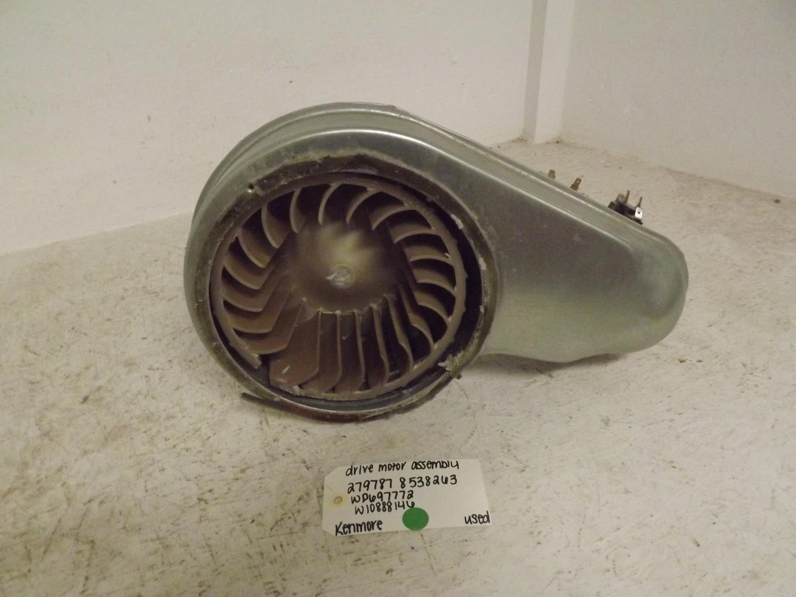 Kenmore Dryer 279787 8538263 WP697772 W10888146 Drive Motor Assembly Used Kenmore Dryer 279787 8538263 WP697772 W10888146 Drive Motor Assembly Used